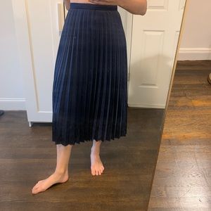 J. Crew Pleated Midi Skirt size 00